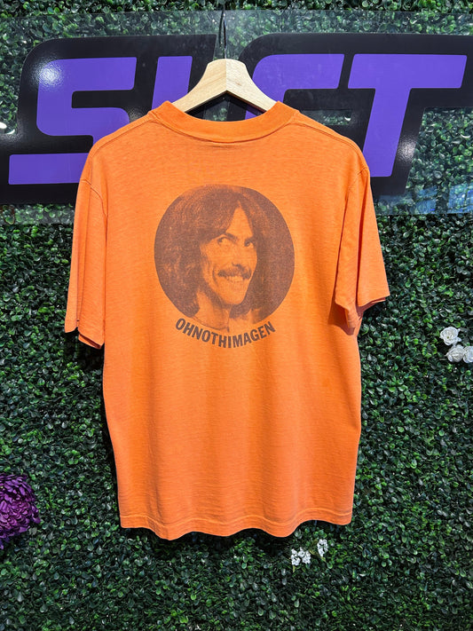 1975 George Harrison Extra Texture “OHNOTHIMAGEN” Album Promo T-Shirt. Size M/L