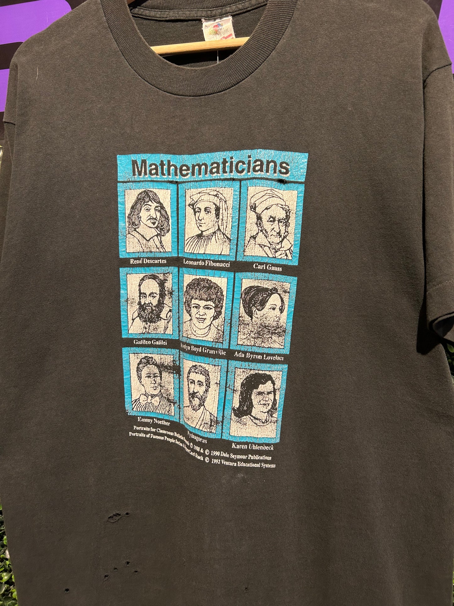 1992 Mathematicians T-Shirt. Size L/XL