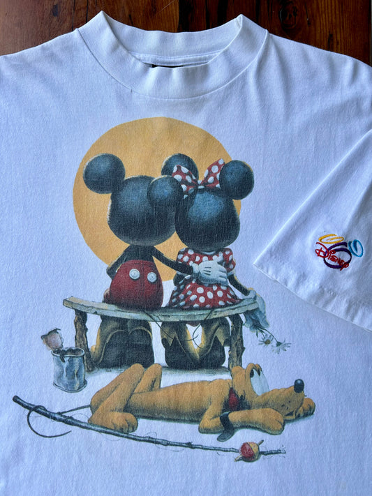 90s The Art Of Disney “Puppy Love” T-Shirt. Size XL