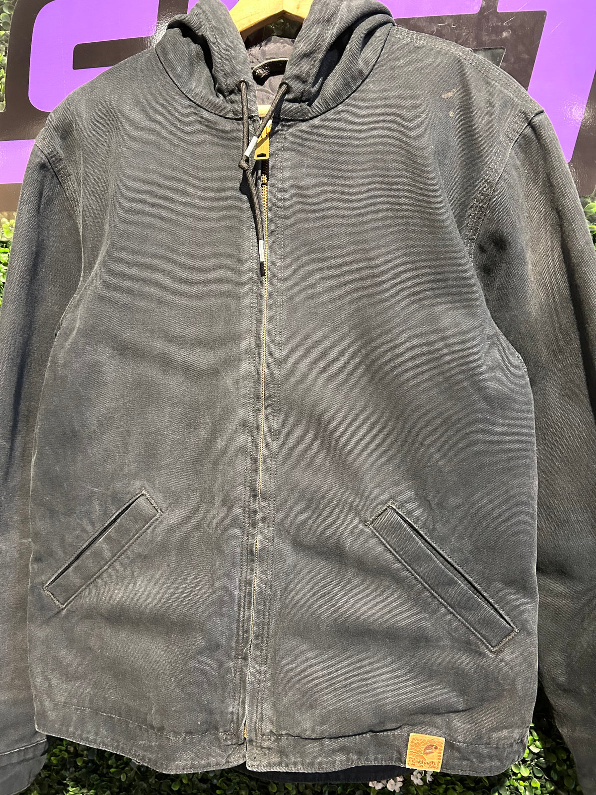 00s Carhartt Zip-Up Hooded Jacket. Size Medium