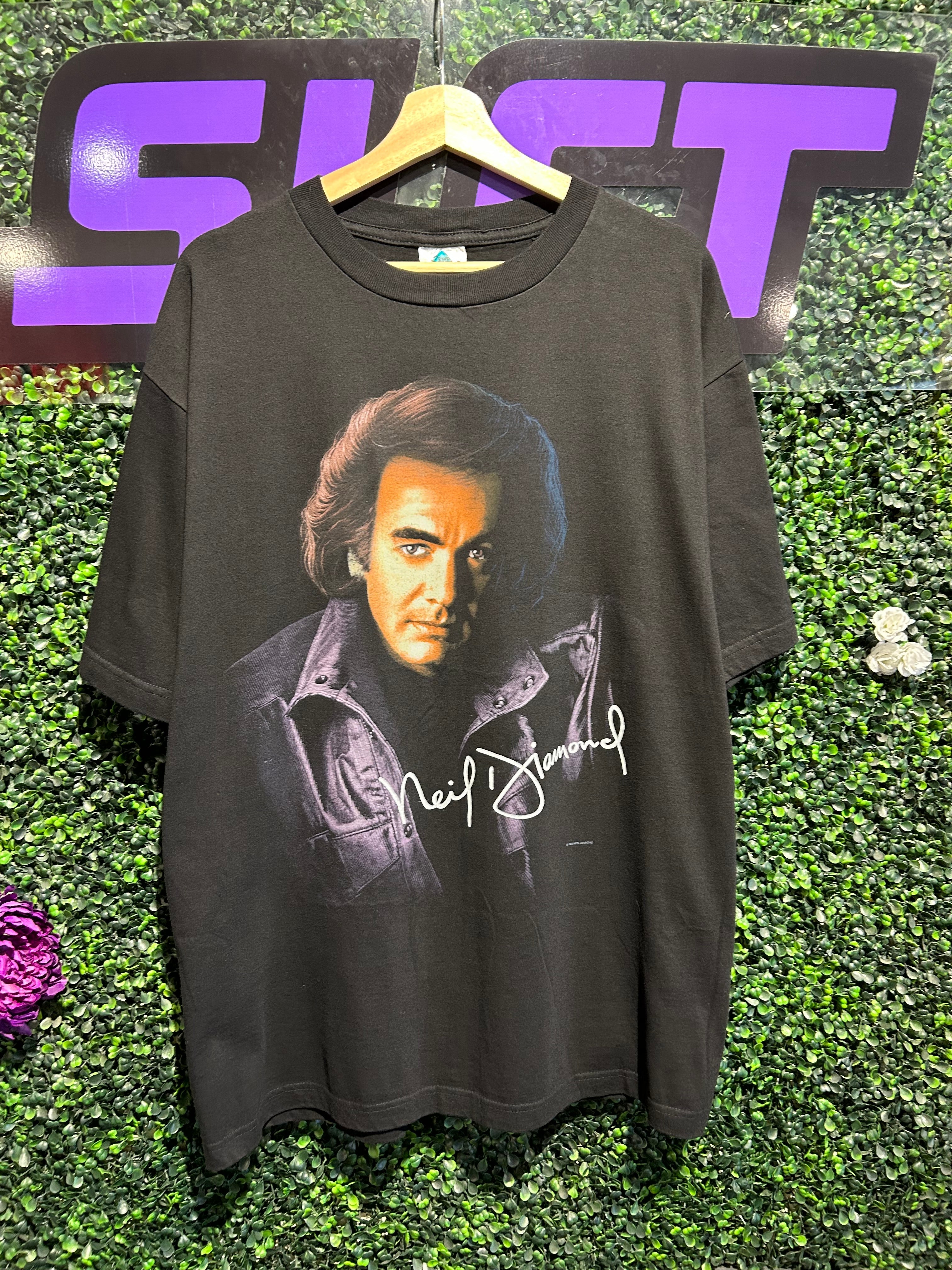 1996 Neil Diamond US Tour T-Shirt. Size XL – SLCT Stock Colorado