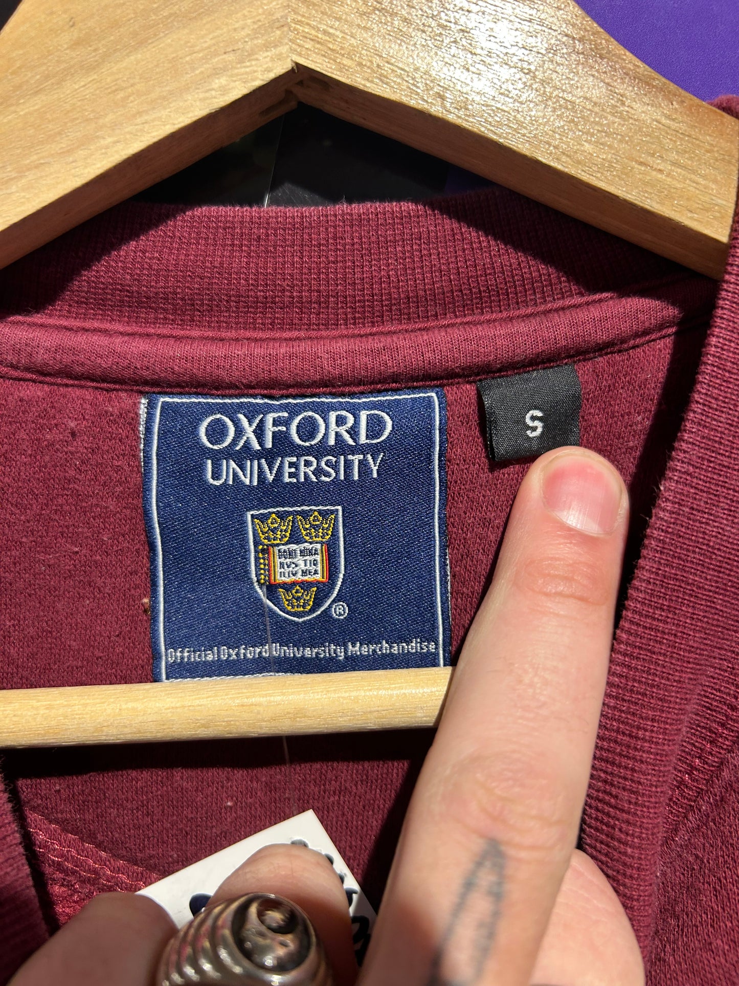 00s Oxford University Crewneck. Size Small