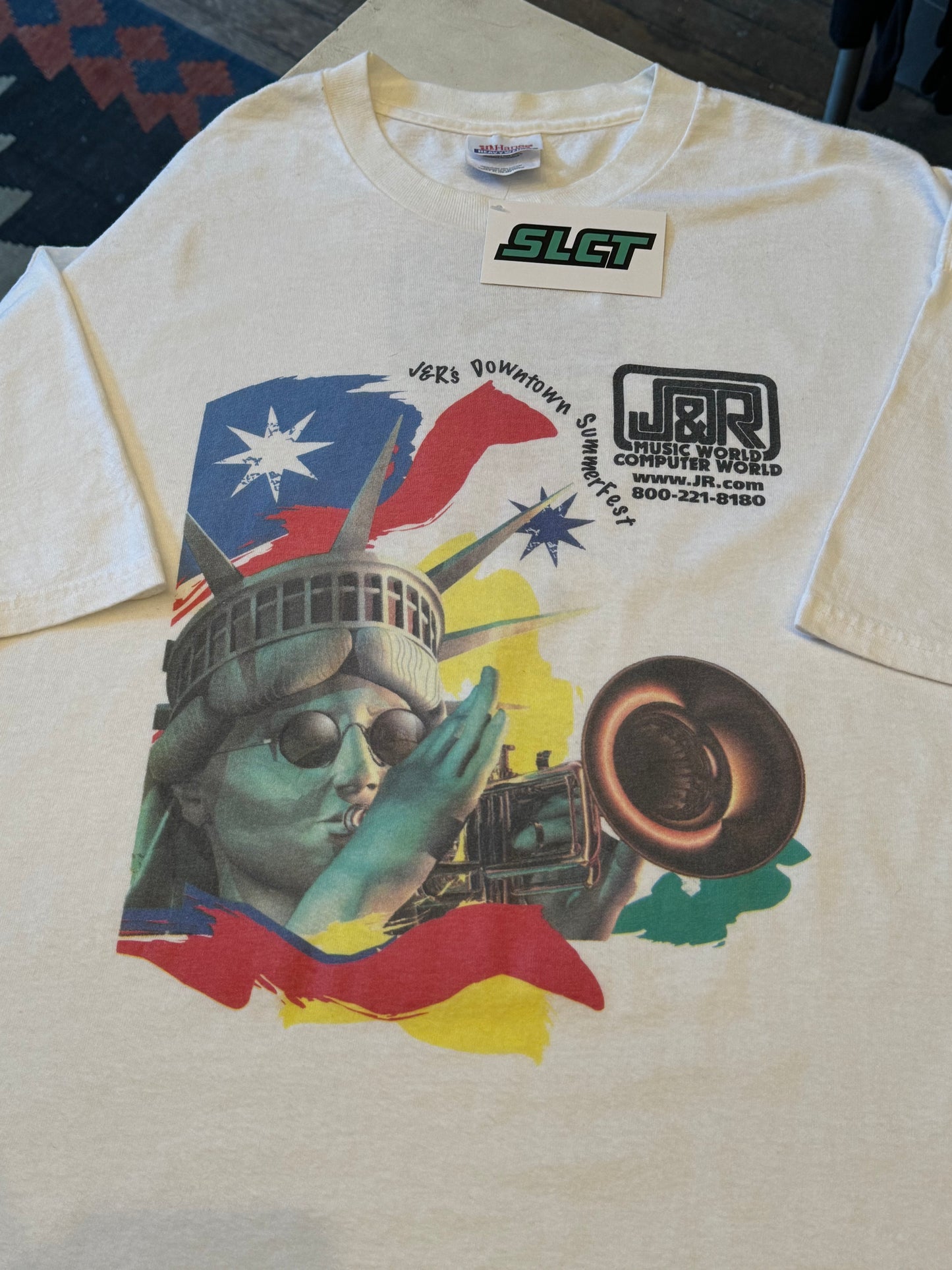 2003 J&R Music World Downtown Summer Fest New York T-Shirt Size XL