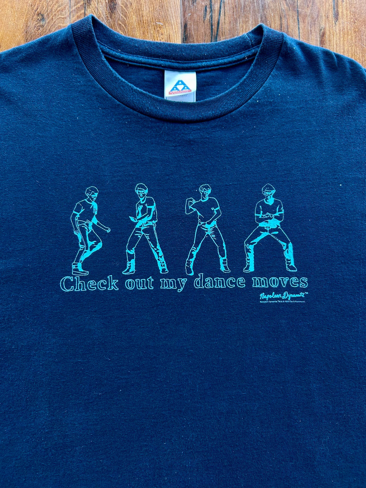 2005 Napoleon Dynamite ‘Check Out My Dance Moves’ Movie-Promo T-Shirt. Size XXL