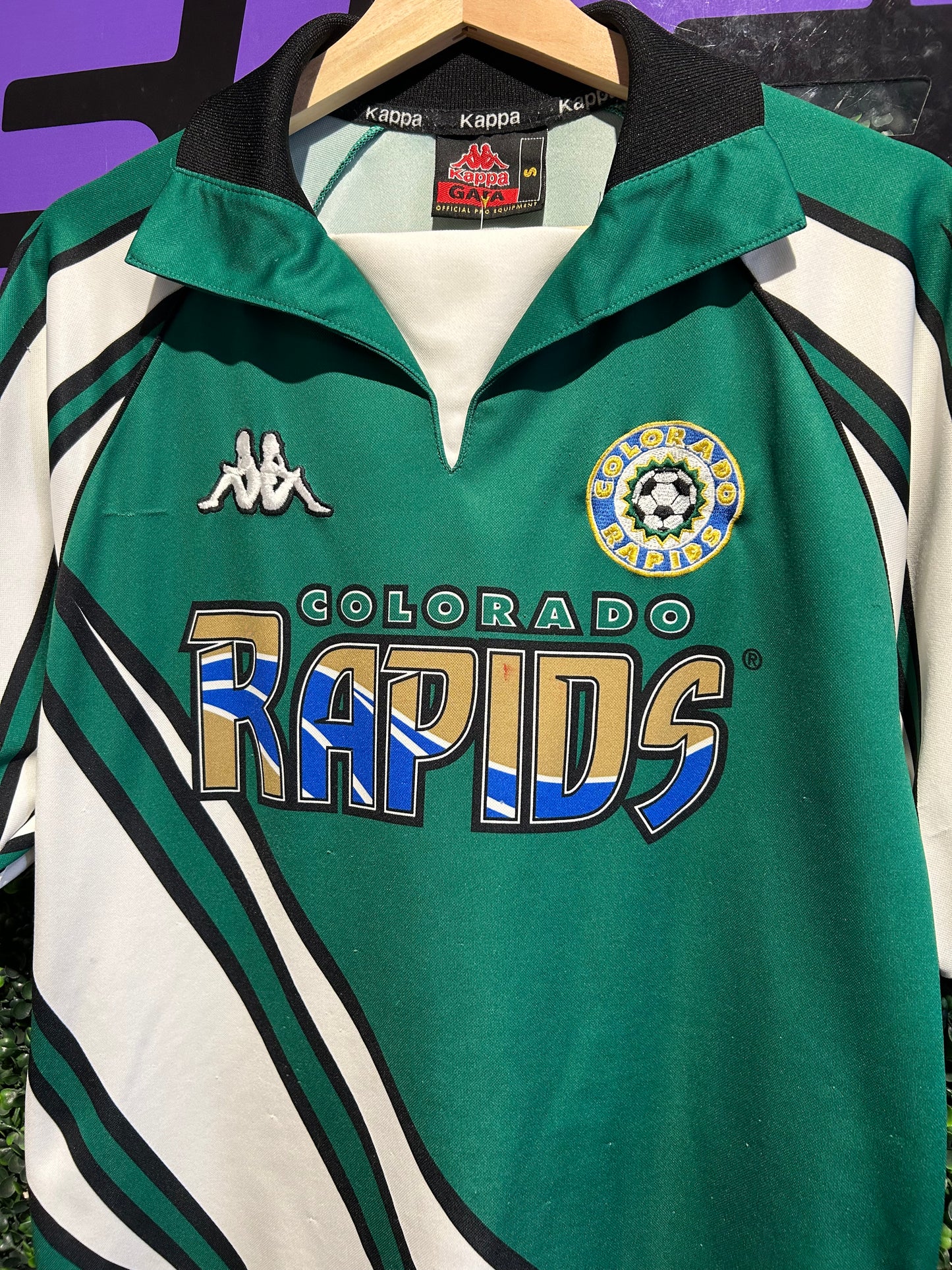 1999 Colorado Rapids Kappa MLS Collared Jersey. Size S/M