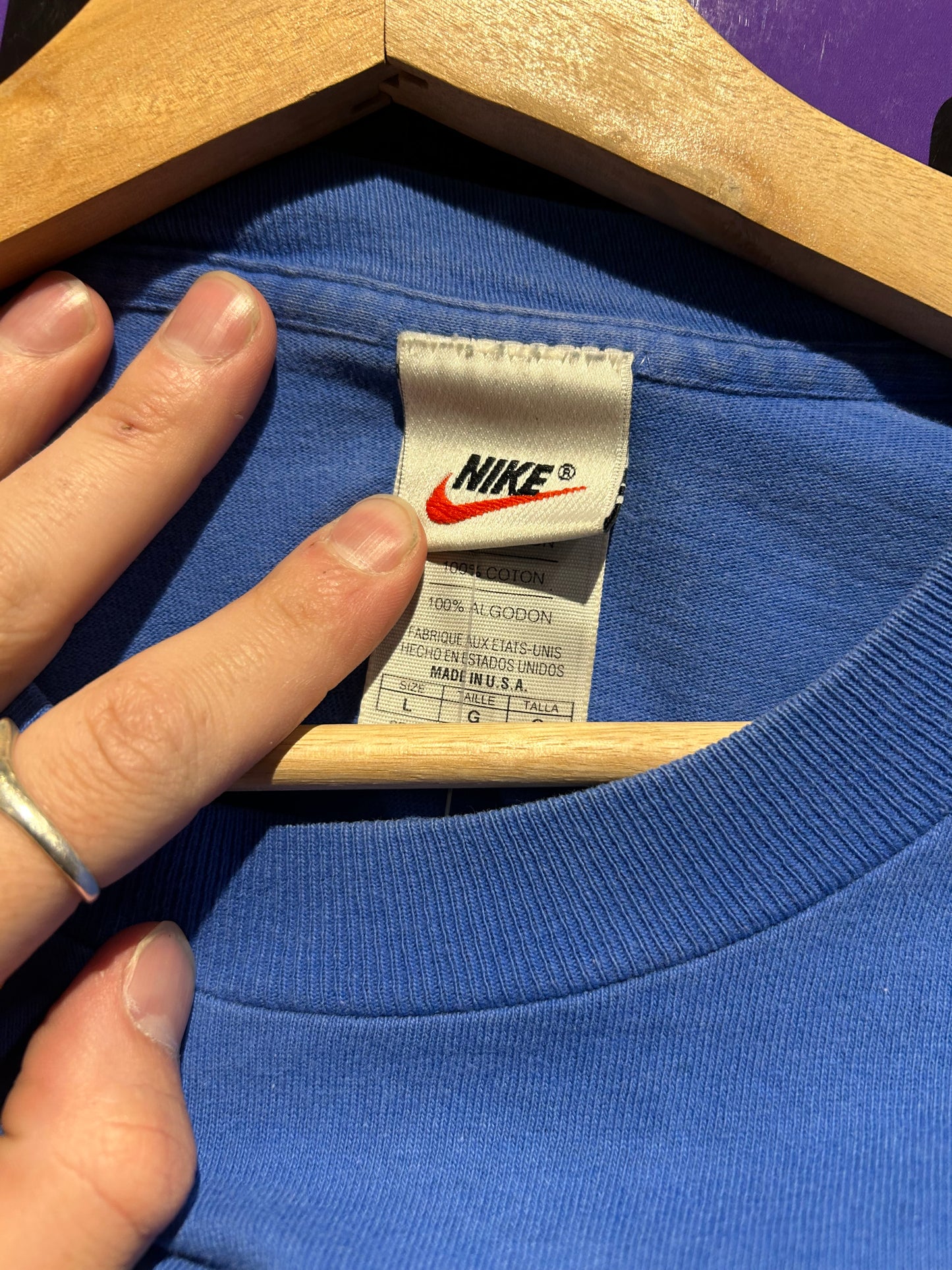 1996 Portland Marathon Nike LS Shirt. Size L/XL