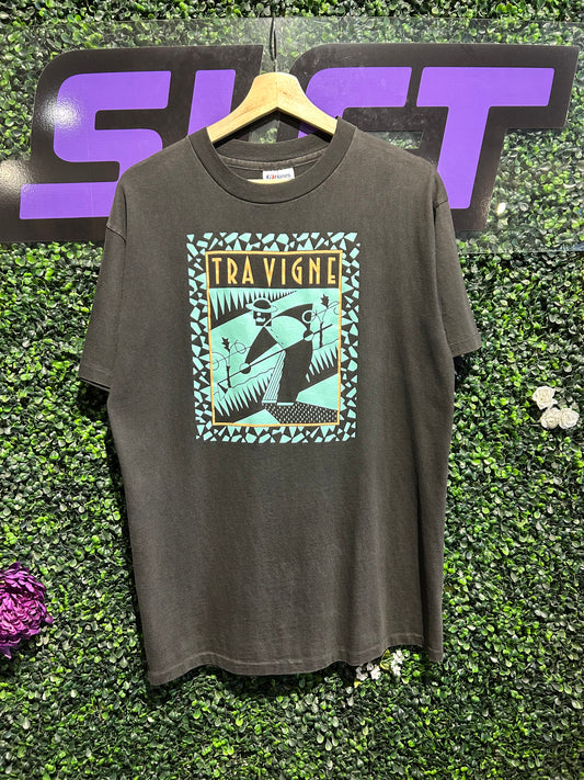 80s Tra Vigne Art T-Shirt. Size Large
