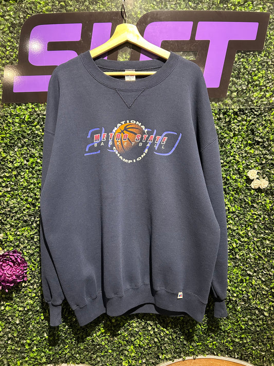 2000 Metro State Basketball Tournament Russell Crewneck. Size XXL
