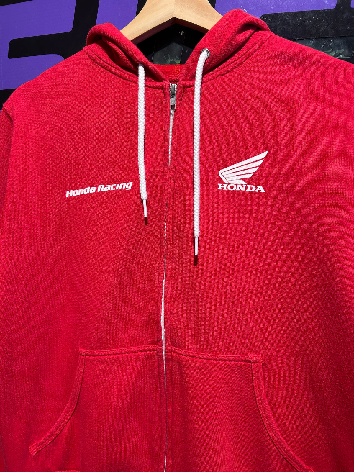00s Honda Racing Zip-Up Hoodie. Size Small