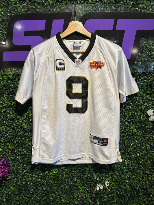 2010 New Orleans Saints Super Bowl XLIV #9 Drew Brees Jersey. Size XS/Small
