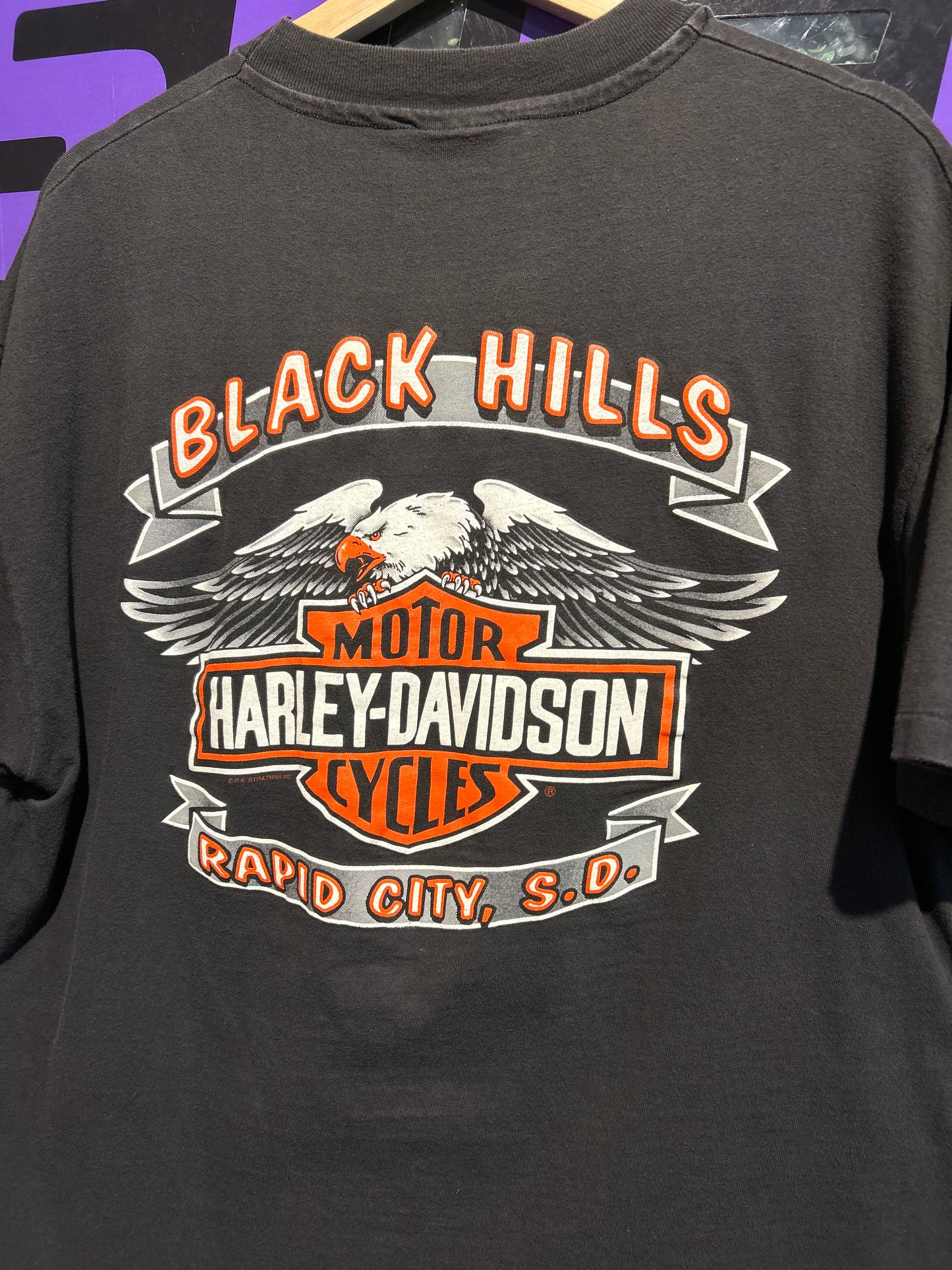 1995 Harley Davidson Sturgis Black Hills Rally T-Shirt. Size XL