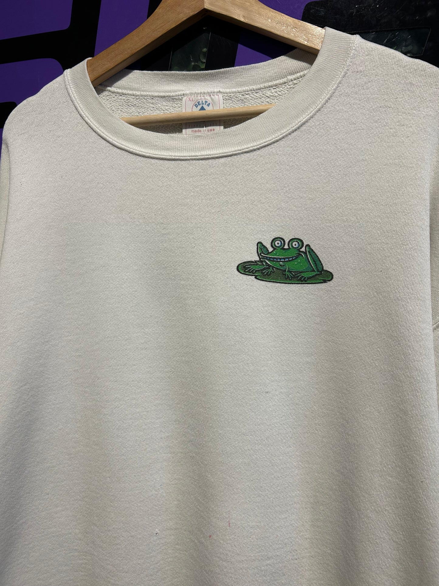 90s Where Are You Going When You Croak? Religious Crewneck. Size XL