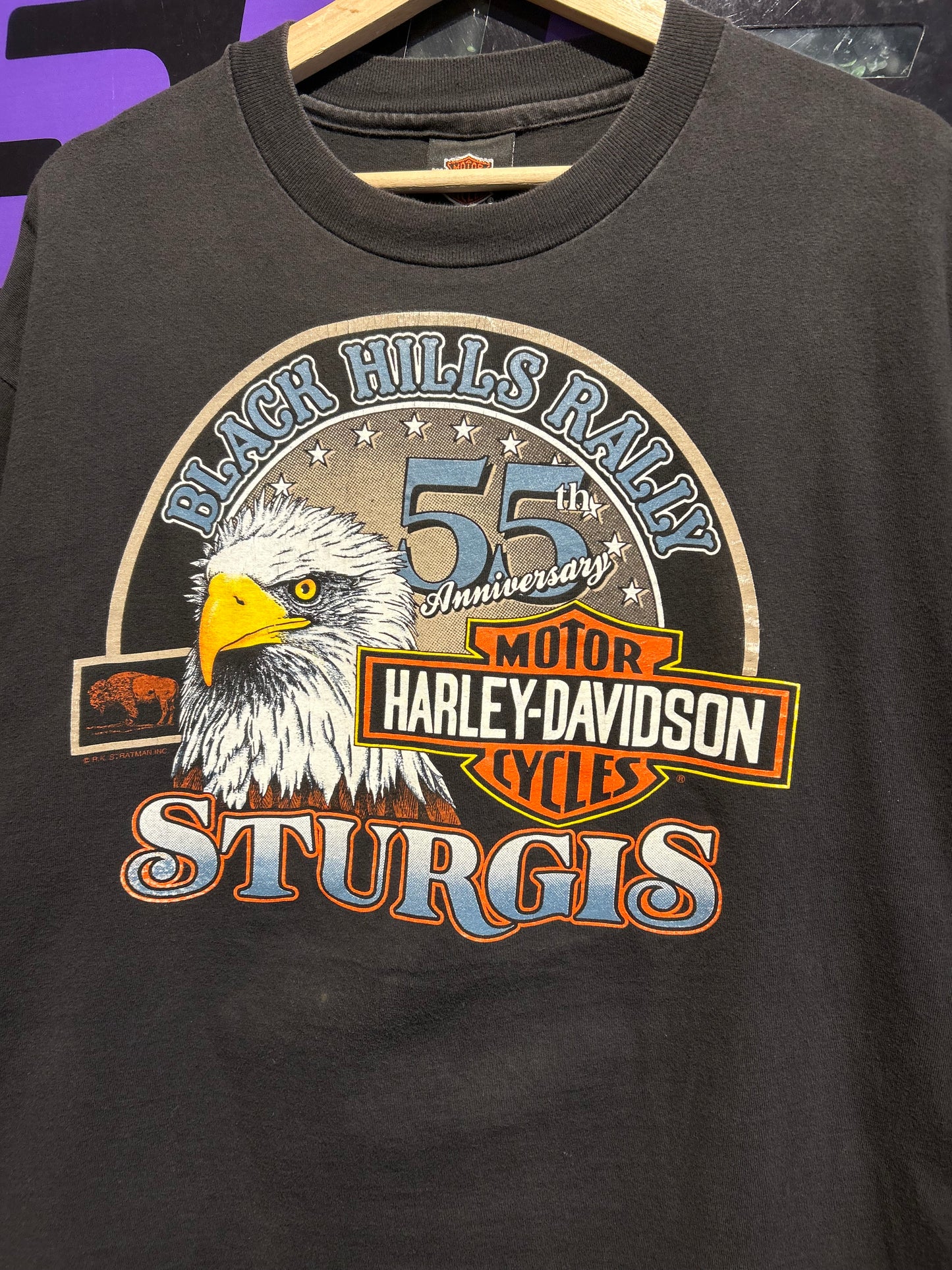 1995 Harley Davidson Sturgis Black Hills Rally T-Shirt. Size XL