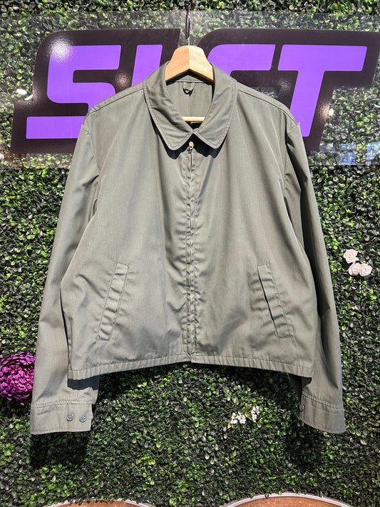 70s Military Zip-Up Jacket. Size M/L