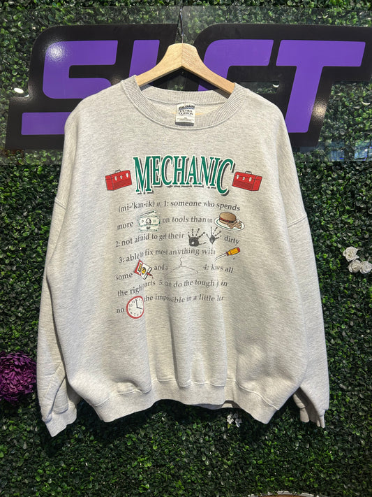 Vintage Mechanic Crewneck. Size XL