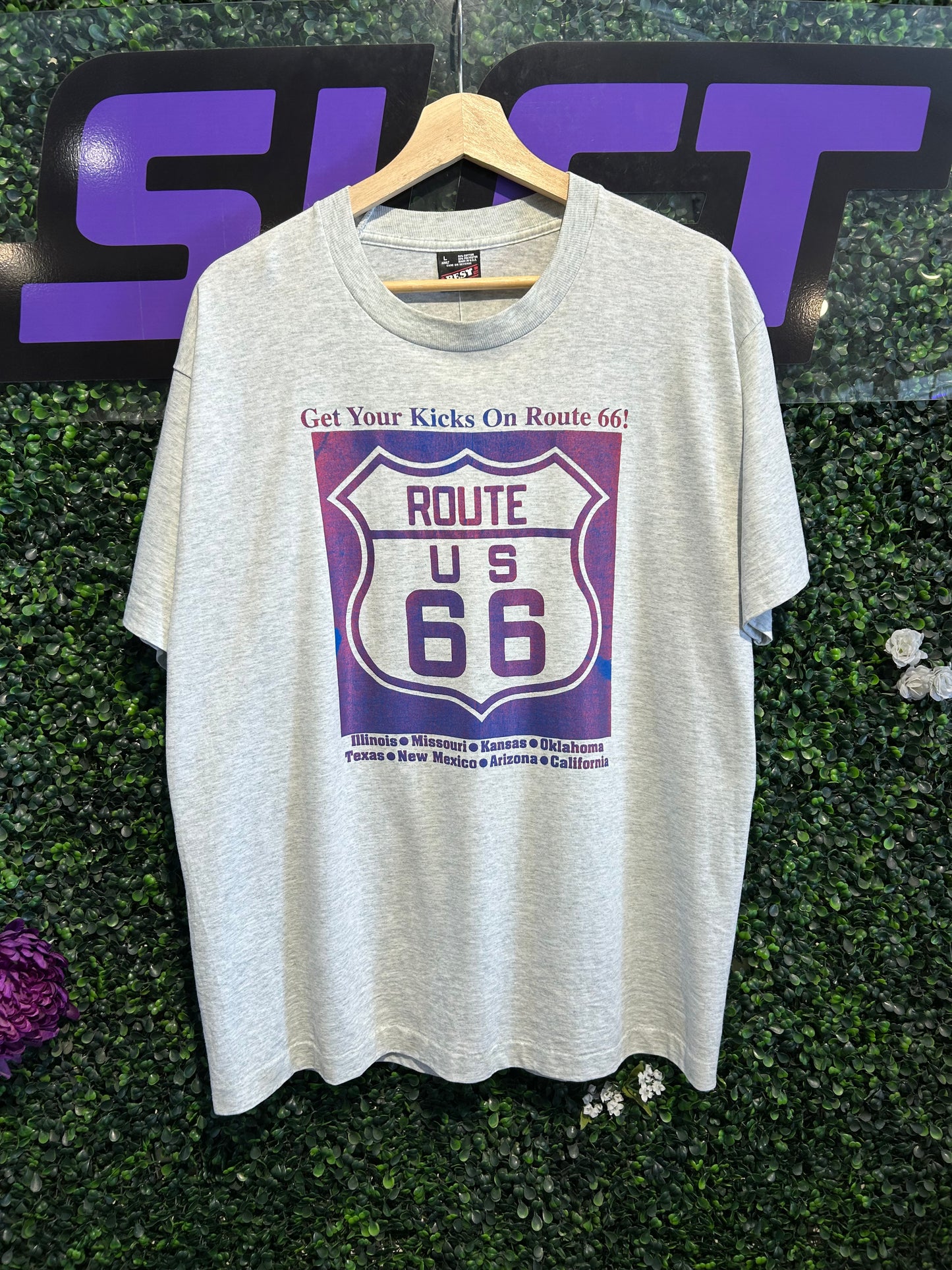 90s Route 66 T-Shirt. Size Large