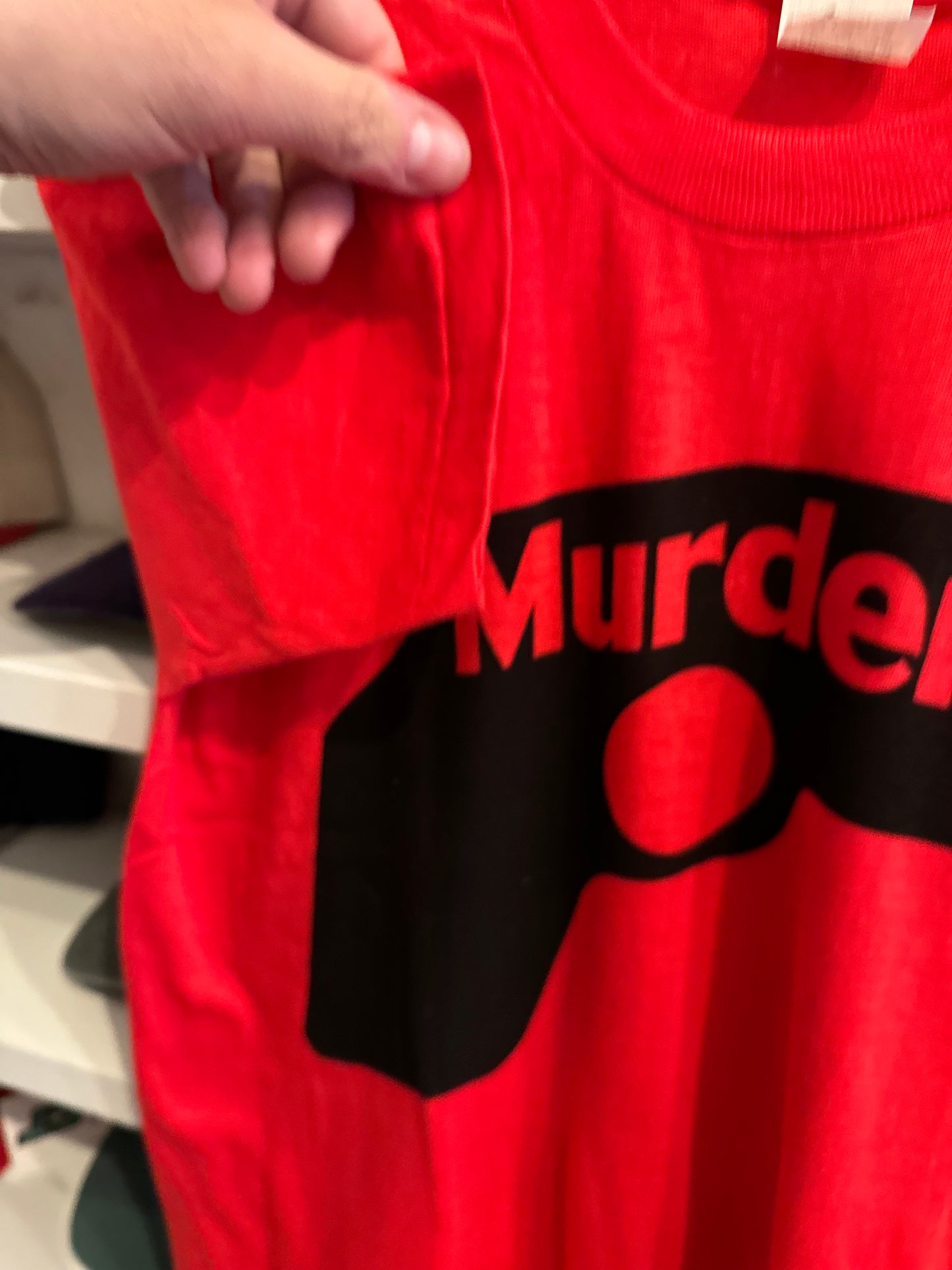 Vintage Murder Ink T-Shirt Tagged XL FITS MEDIUM/LARGE