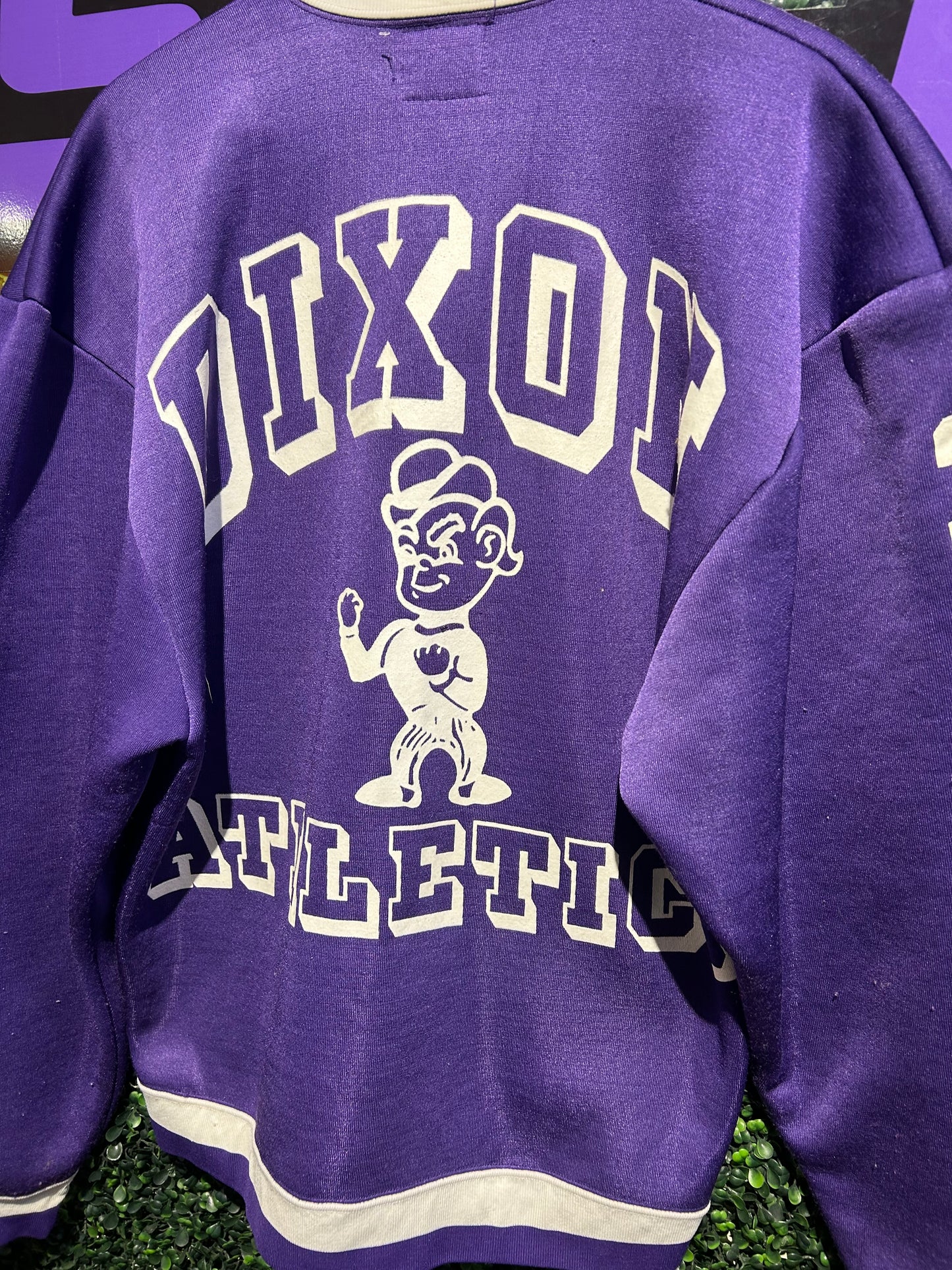 60s Champion Dixon Athletics Zip-Up Sweatshirt. Size M/L