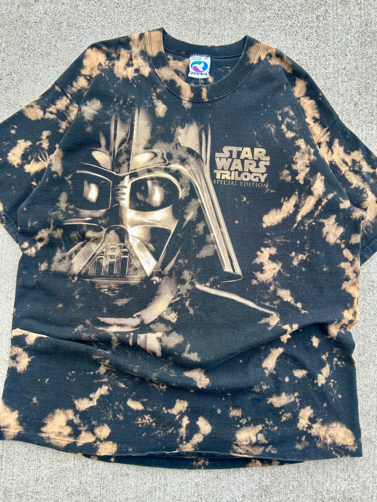 1997 Star Wars Trilogy Special Edition Liquid Blue AOP T-Shirt. Size XL