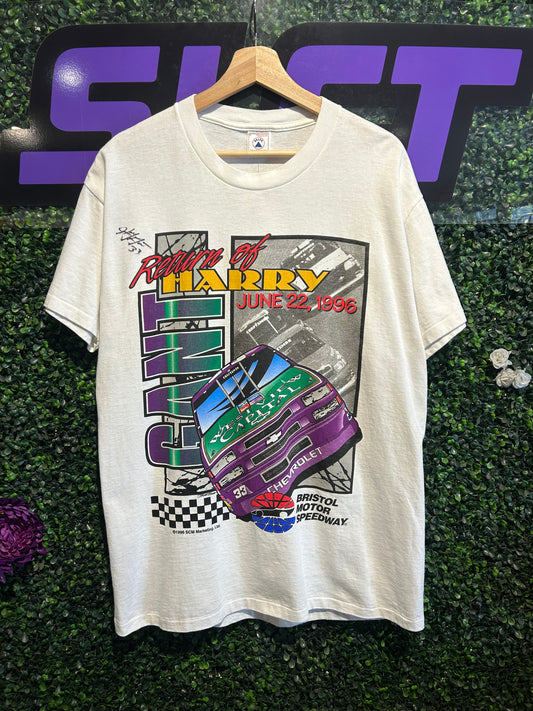 1996 Harry Gant Bristol Motor Speedway Racing T-Shirt. Size Large