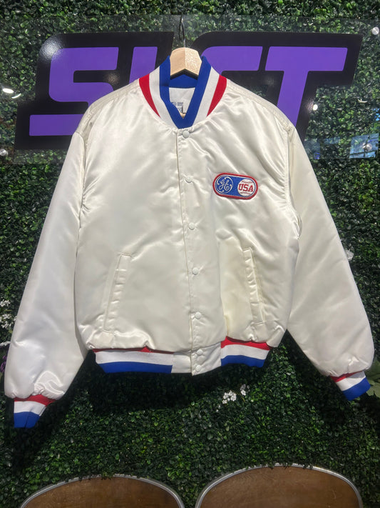 1984 GE USA Baseball Satin Jacket. Size Large