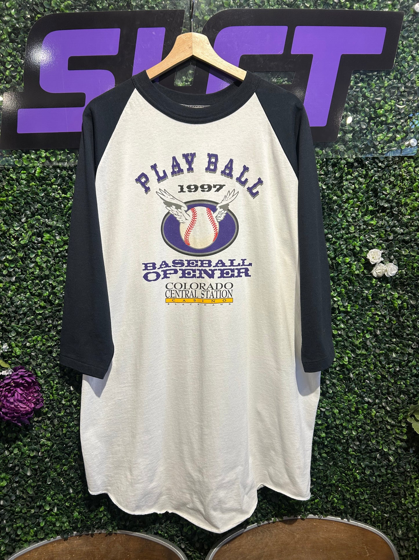 1997 Play Ball Baseball Opener Shirt. Size XXL