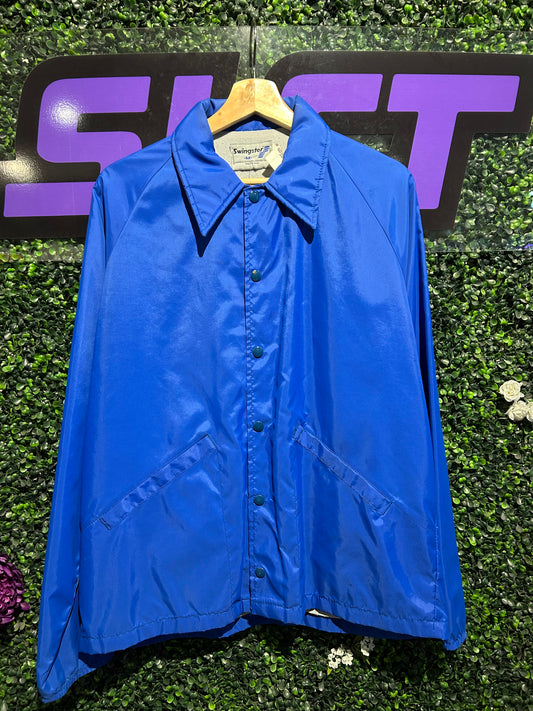 80s First National Bank Button-Up Jacket. Size M/L