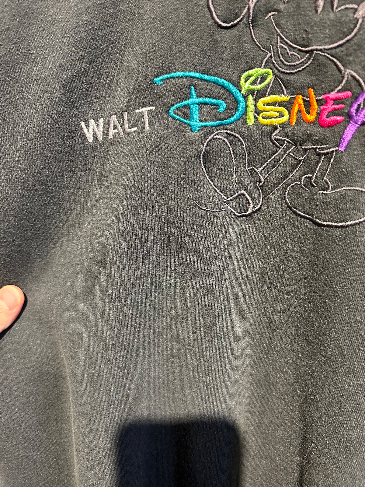90s Walt Disney World Embroidered Crewneck. Size XL