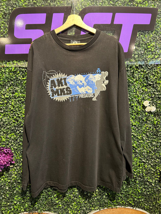 2004 Akademiks Rugby Predators LS Shirt. Size XL