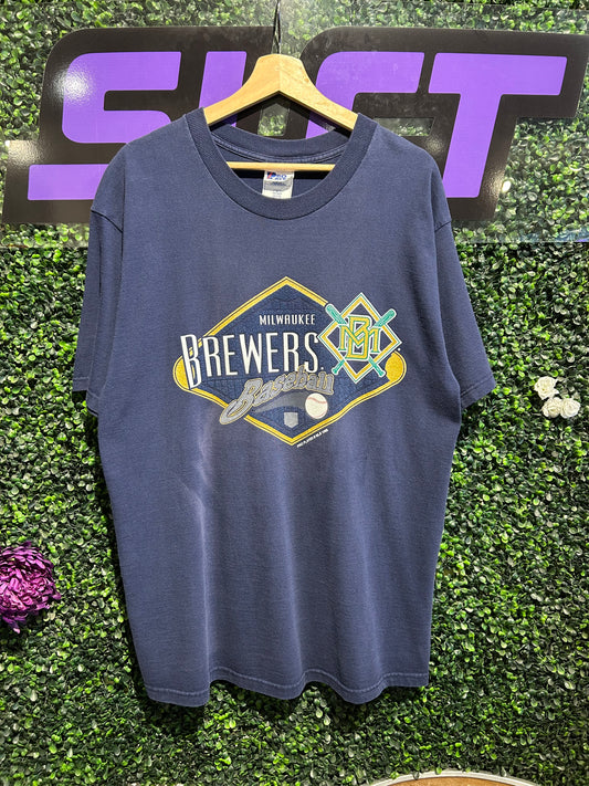 1998 Milwaukee Brewers Pro Player T-Shirt. Size L/XL