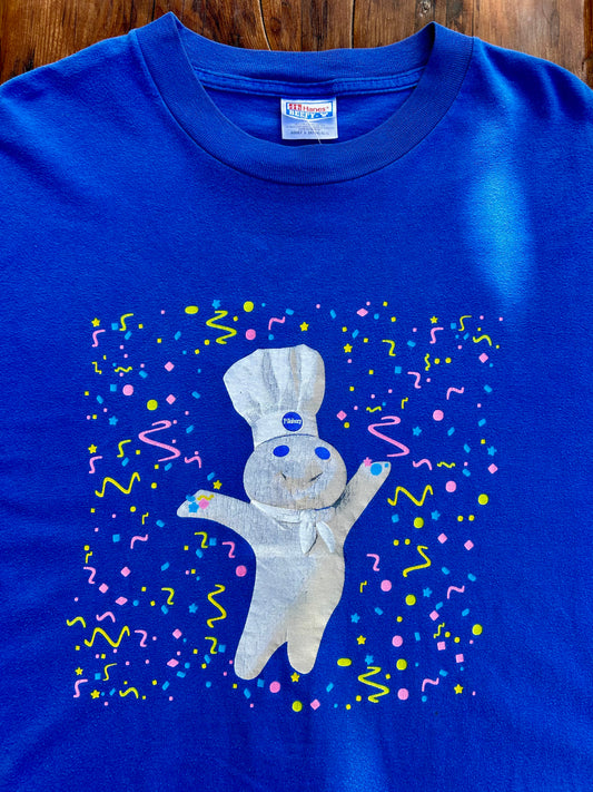 Vintage Pillsbury Doughboy Let’s Celebrate T-Shirt. Size Large