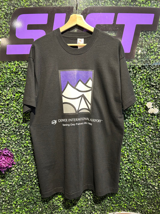 1995 Denver International Airport Opening Day T-Shirt. Size Large (NWT)