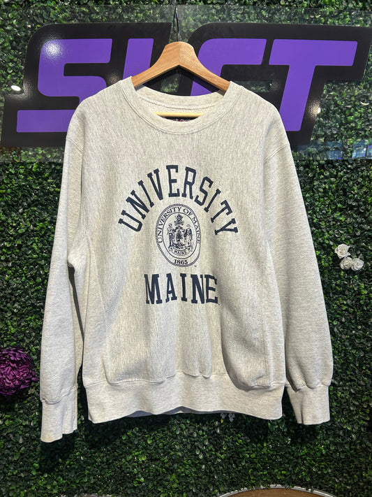 90s University Of Maine Jansport Crewneck. Size Large