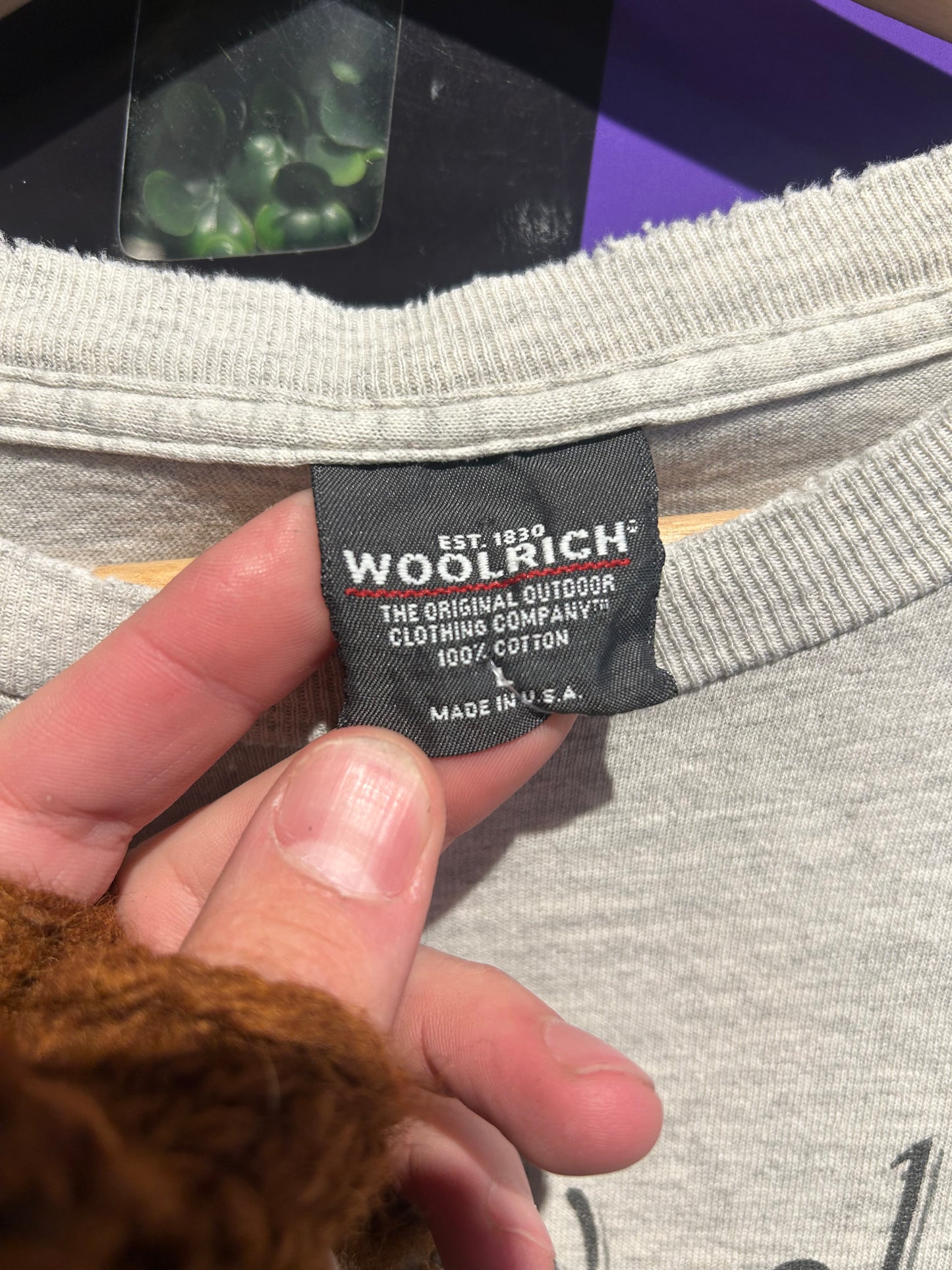 Vintage Woolrich Fishing LS Shirt. Size L/XL