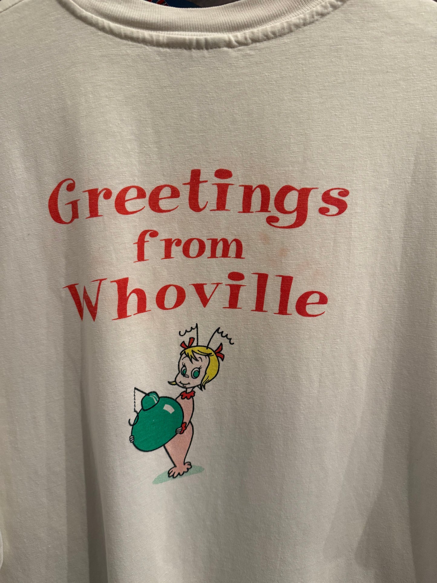 Vintage Grinch Welcome To Whoville T-Shirt Size XL