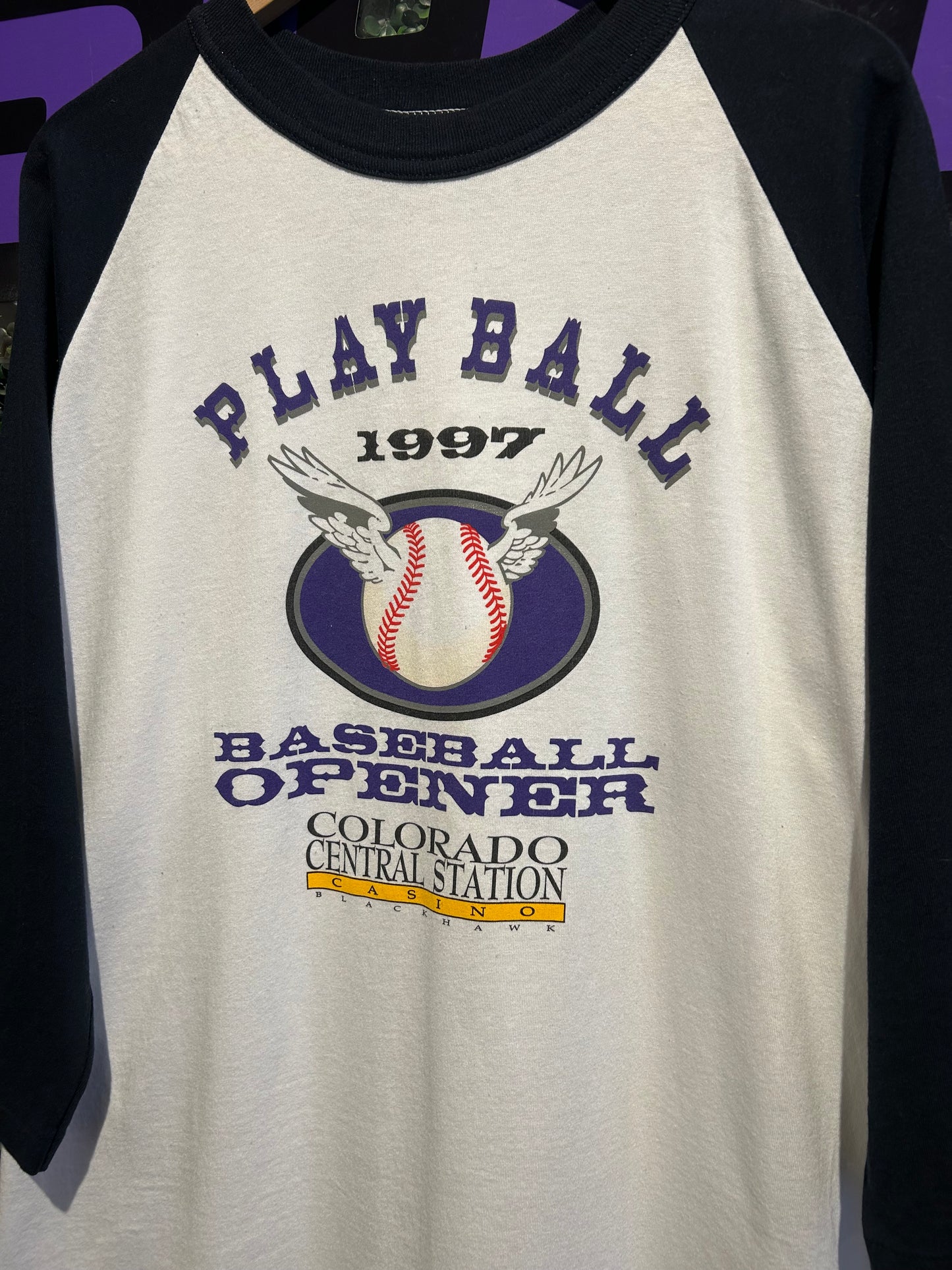 1997 Play Ball Baseball Opener Shirt. Size XXL