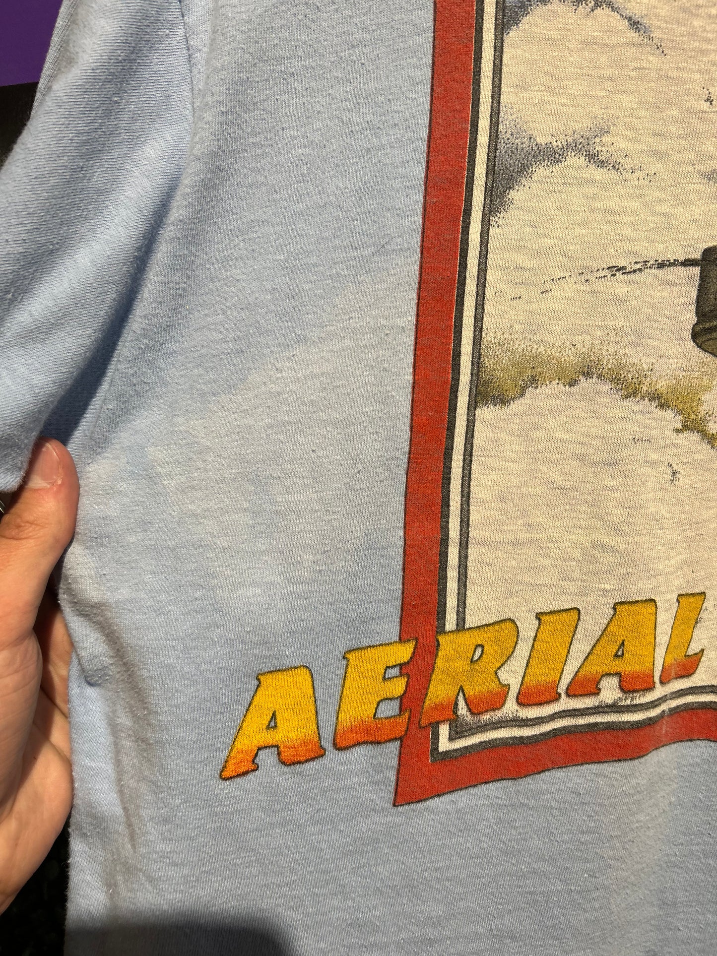 80s Firefighter Aerial High Pocket T-Shirt. Size M/L