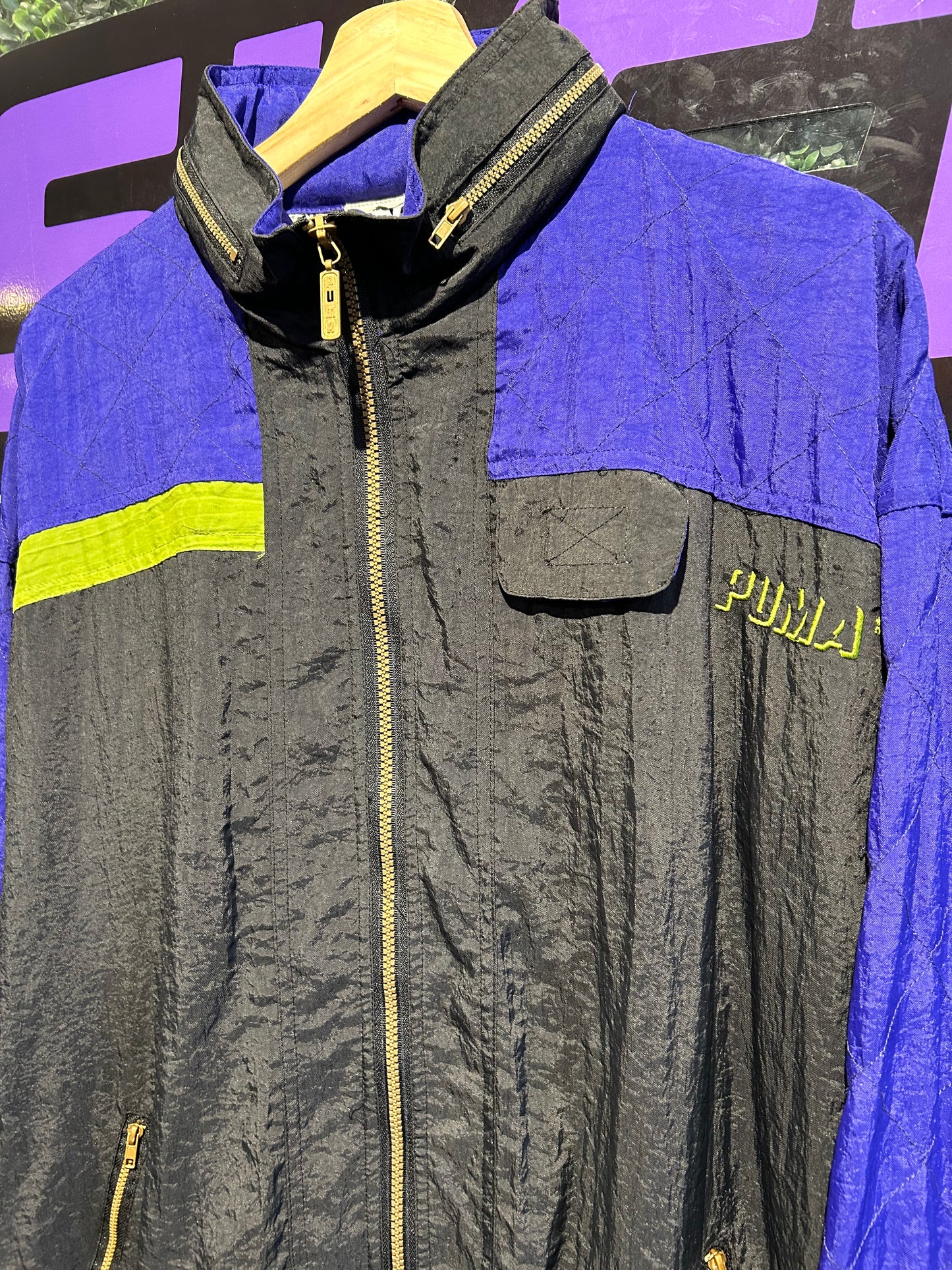 Vintage Puma Zip-Up Jacket. Size Large