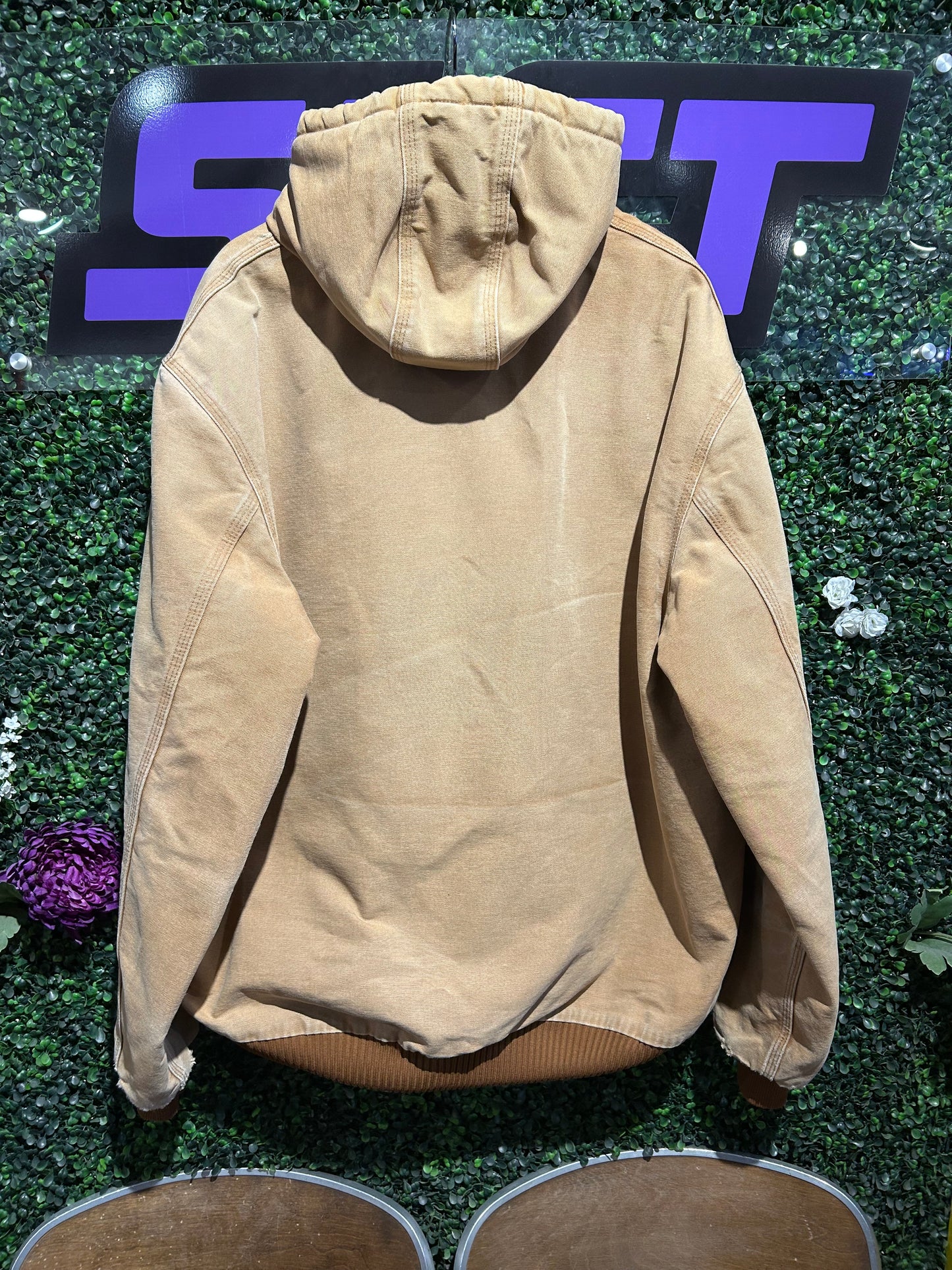 Vintage Carhartt Xfinity Zip-Up Hooded Jacket. Size XL
