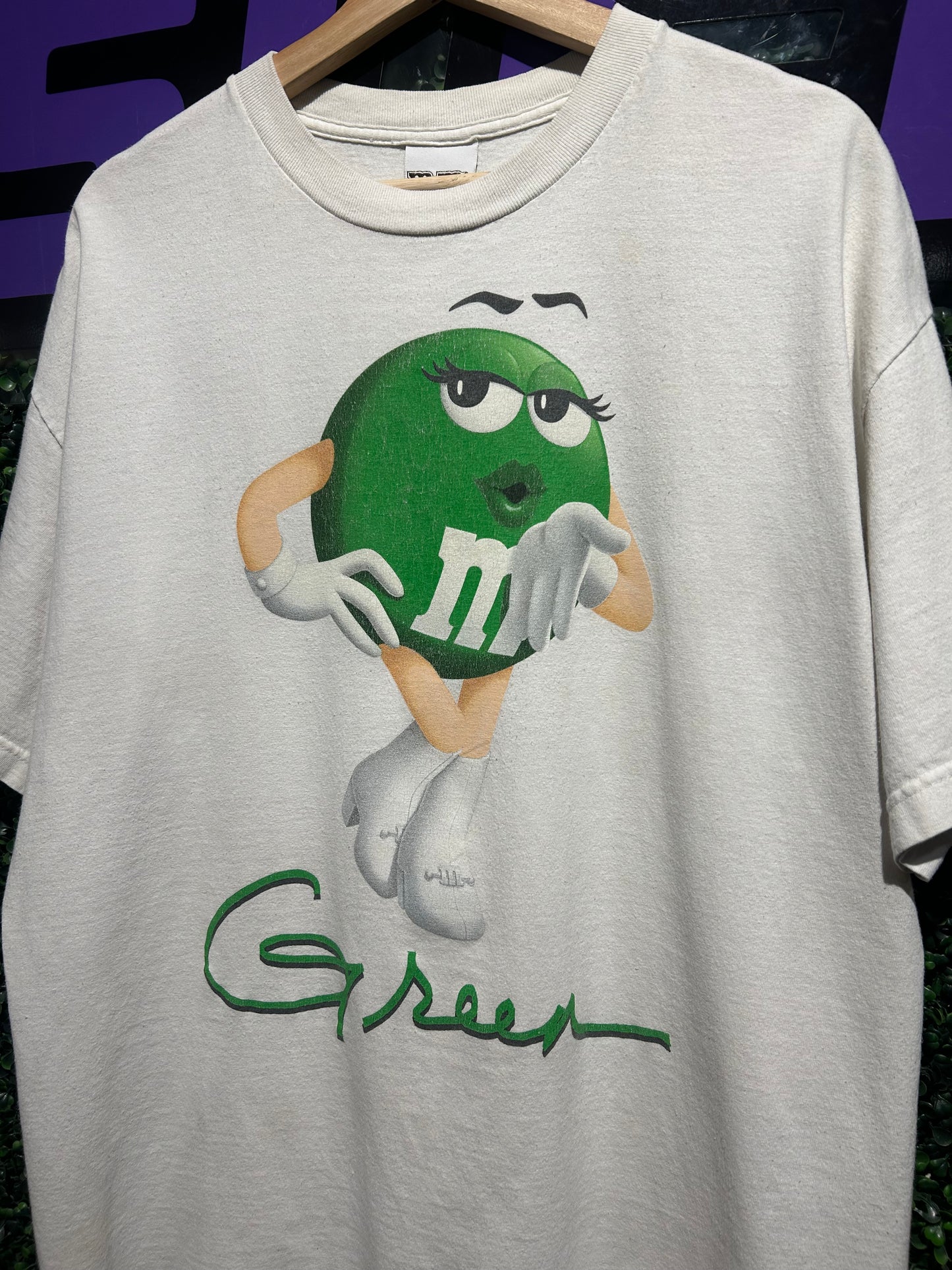 2011 Green M&M T-Shirt. Size XL