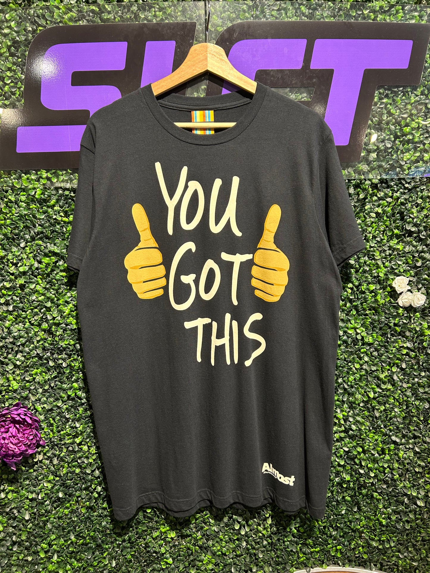Vintage Almost Skateboards You Got This T-Shirt. Size Large (NWT)