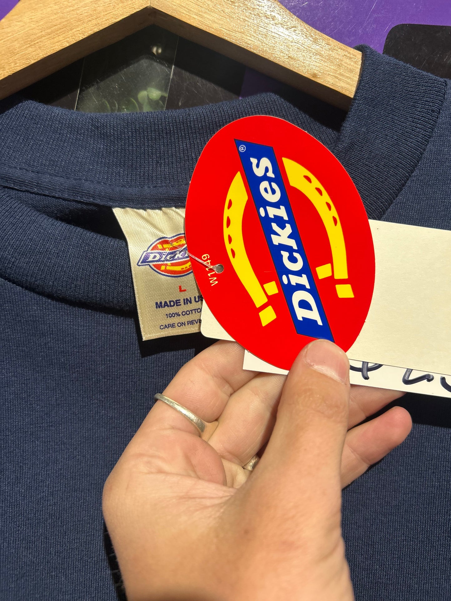 Vintage Dickies Blank Pocket T-Shirt. Size Large (NWT)