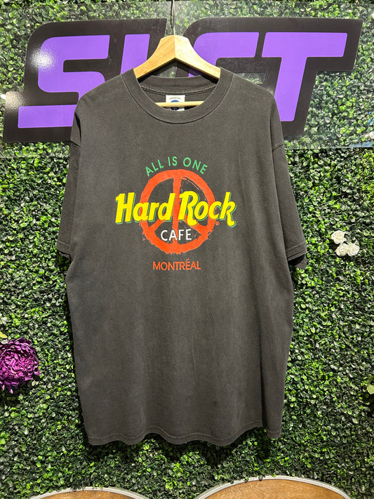 90s Hard Rock Cafe Montreal T-Shirt. Size XL