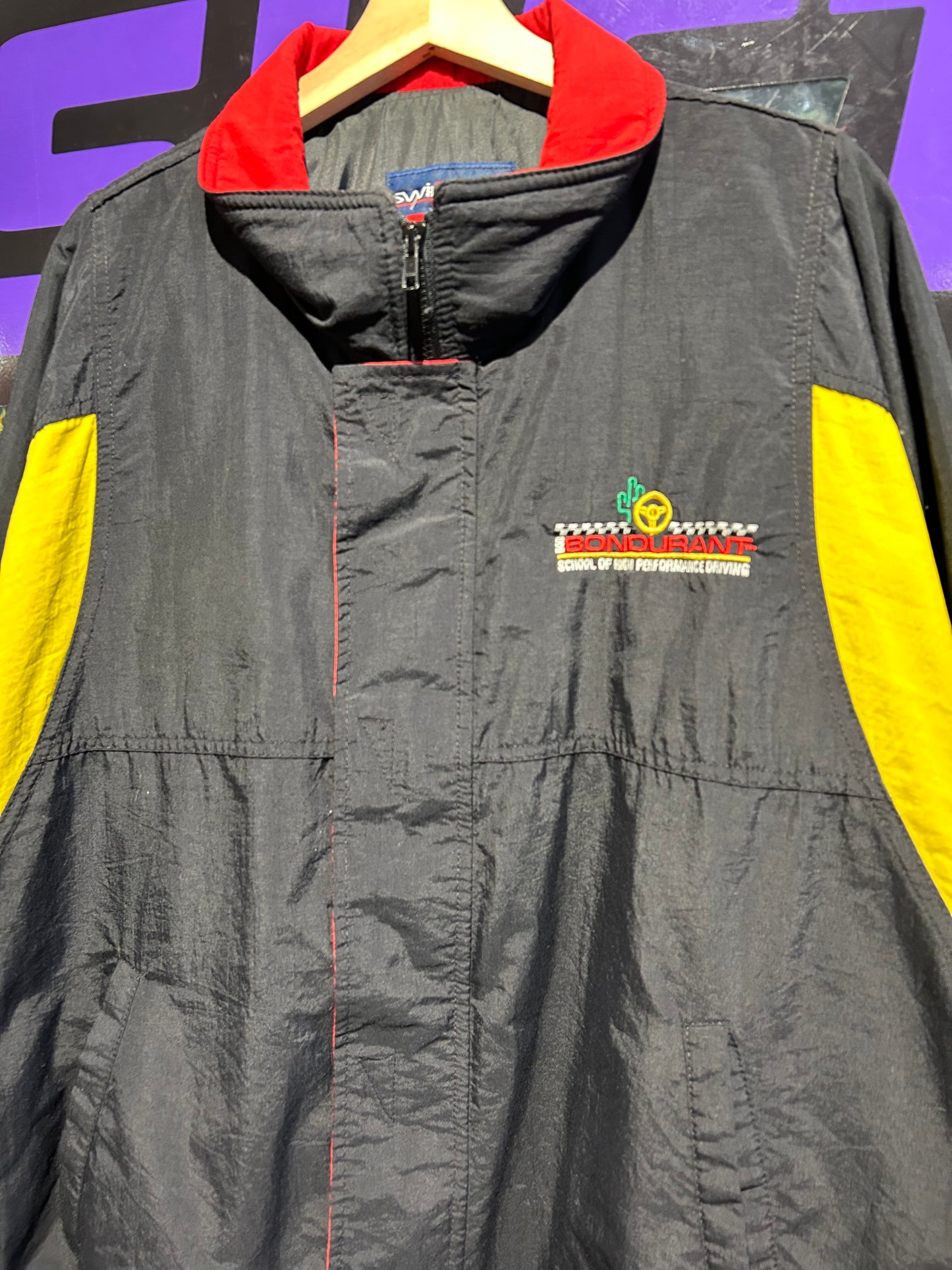Vintage Bondurant Racing School Jacket. Size Large
