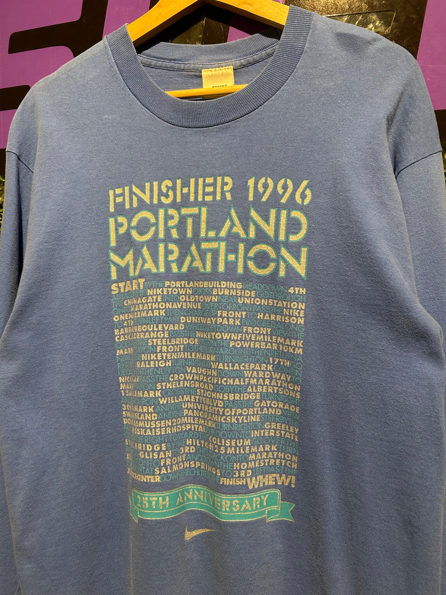 1996 Portland Marathon Nike LS Shirt. Size L/XL