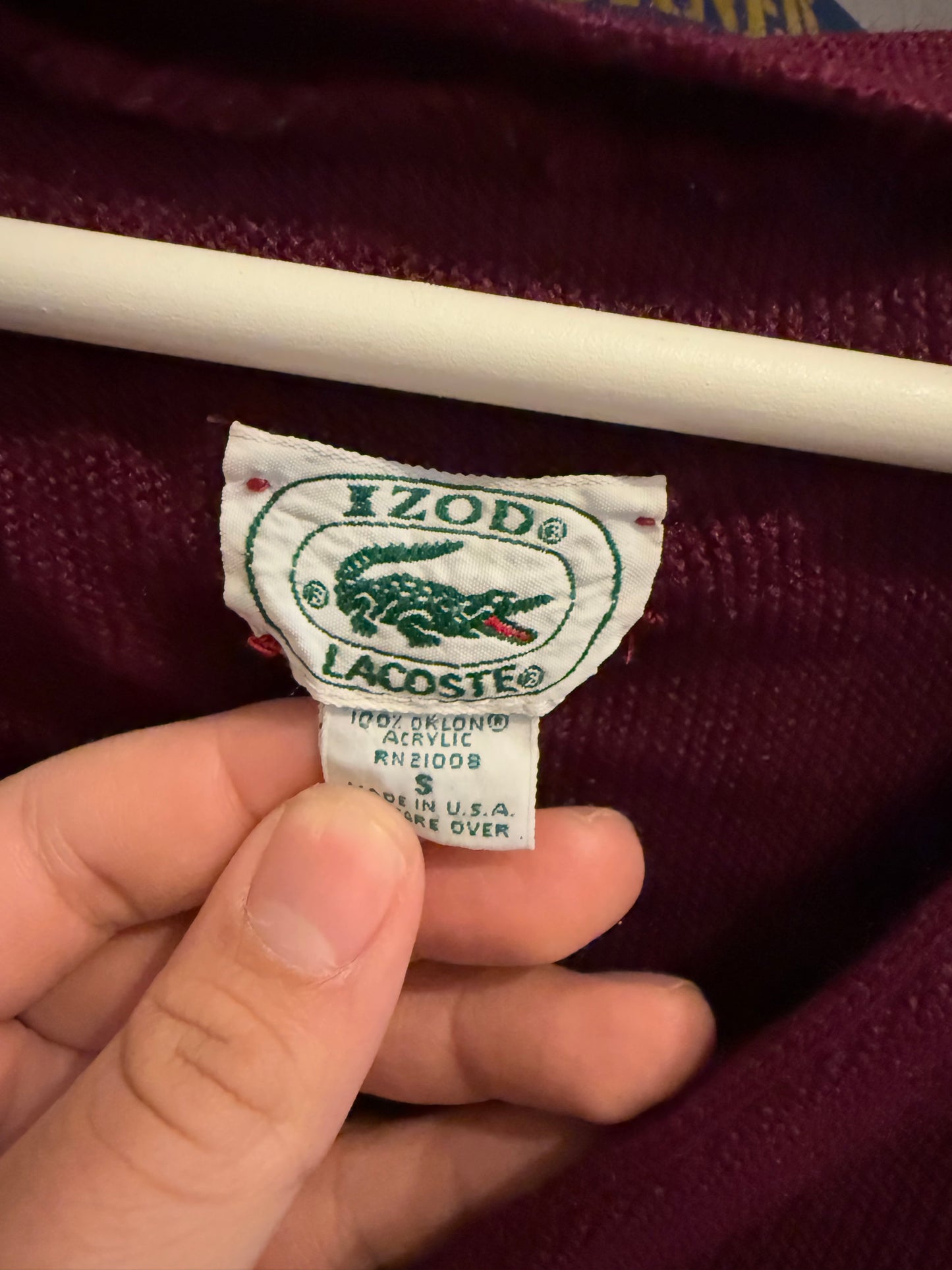 Vintage Izod Lacoste Cardigan Size Small