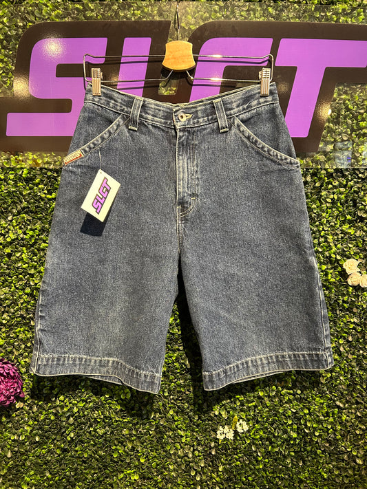 90s JNCO Flamehead Denim Shorts. Size 29” Waist