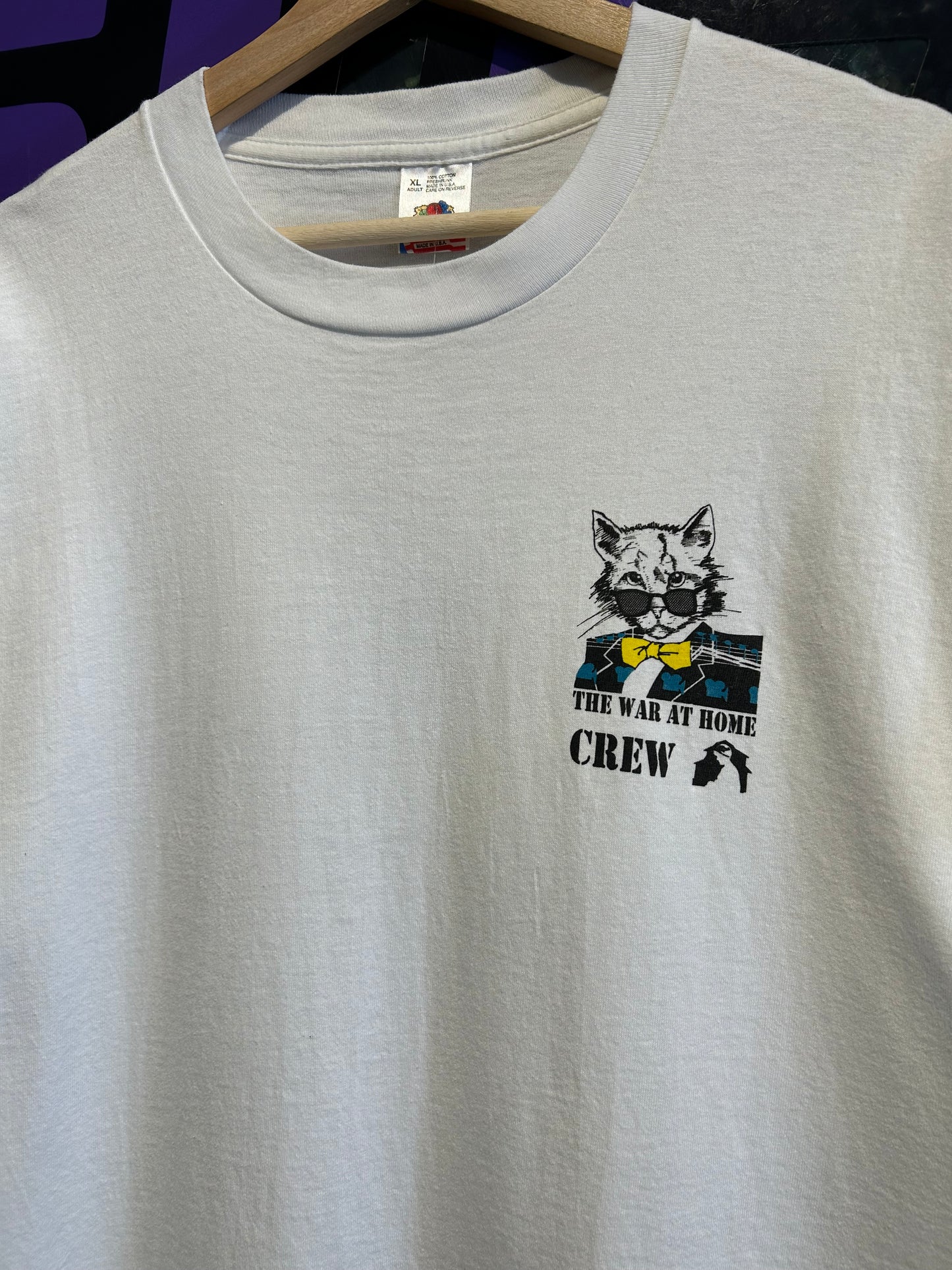 90s Tomkats Catering “The War At Home” Crew T-Shirt. Size XL