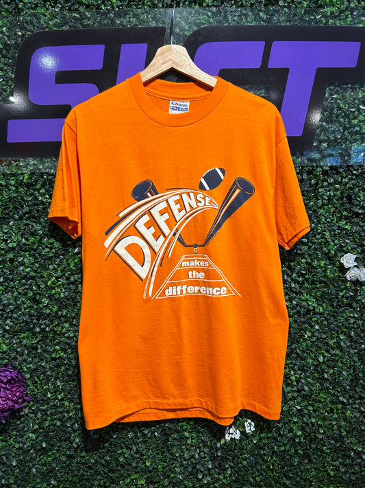 1984 Defense Makes The Difference Football T-Shirt. Size M/L