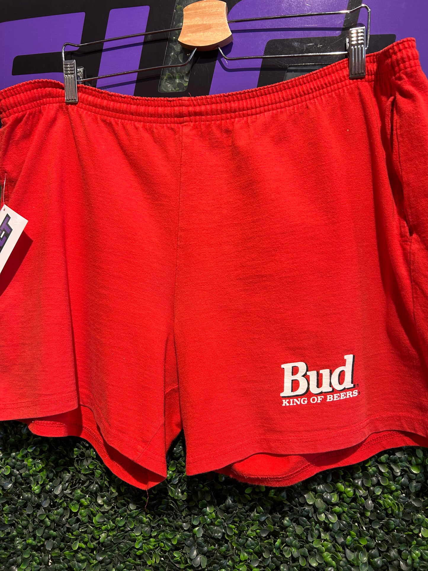 80s Budweiser King Of Beers Shorts. Size XL